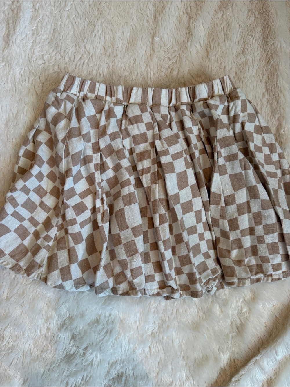 Rylee + Cru Checkered Skirt